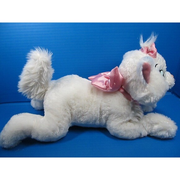 Disney Parks The Aristocats Laying Marie Plush 15" White Kitty Cat StuffedAnimal - Picture 5 of 8